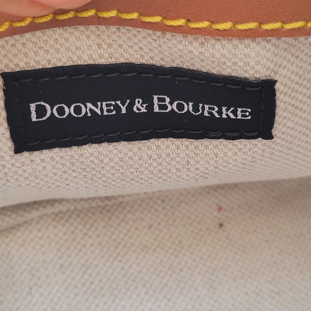 Dooney & Bourke Womens Demi Shoulder Bag All Weather Pebble Leather Denim Blue - Picture 10 of 12